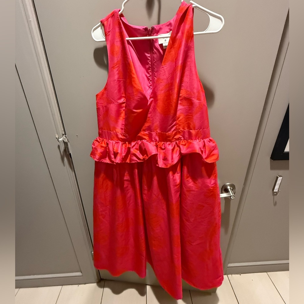 NWOT Kate Spade Radiant Pink and Orange Formal Women’s Dress size 16